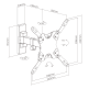BRATECK LDA21-221 Βάση TV επιτοίχια με βραχίονα (max V:200x200)