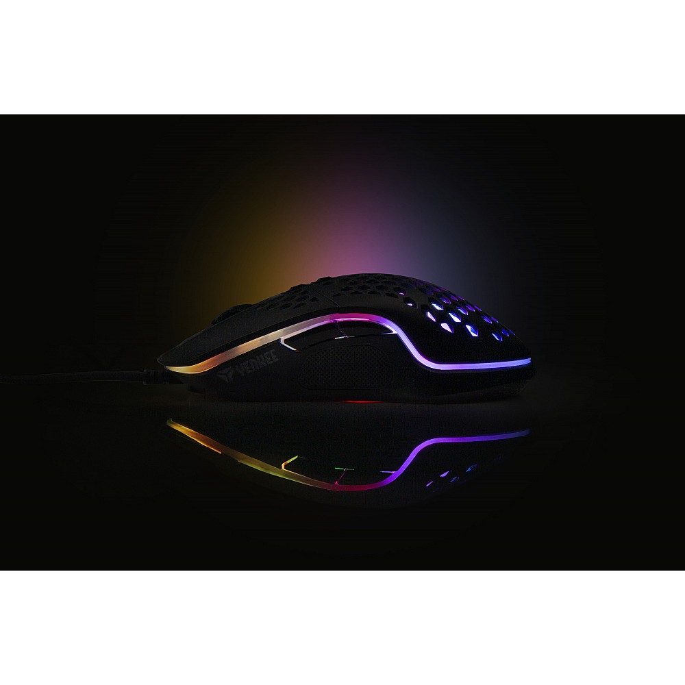 YENKEE YMS 3030ΒΚ SHOTGUN Ενσύρματο Ultra Light Ποντίκι Gaming, 6400 DPI με RGB φωτισμό και προγραμματιζόμενα πλήκτρα