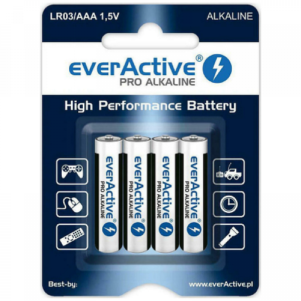 everActive Pro LR034BLPA Αλκαλικές Μπαταρίες AAA 1.5V 4τμχ