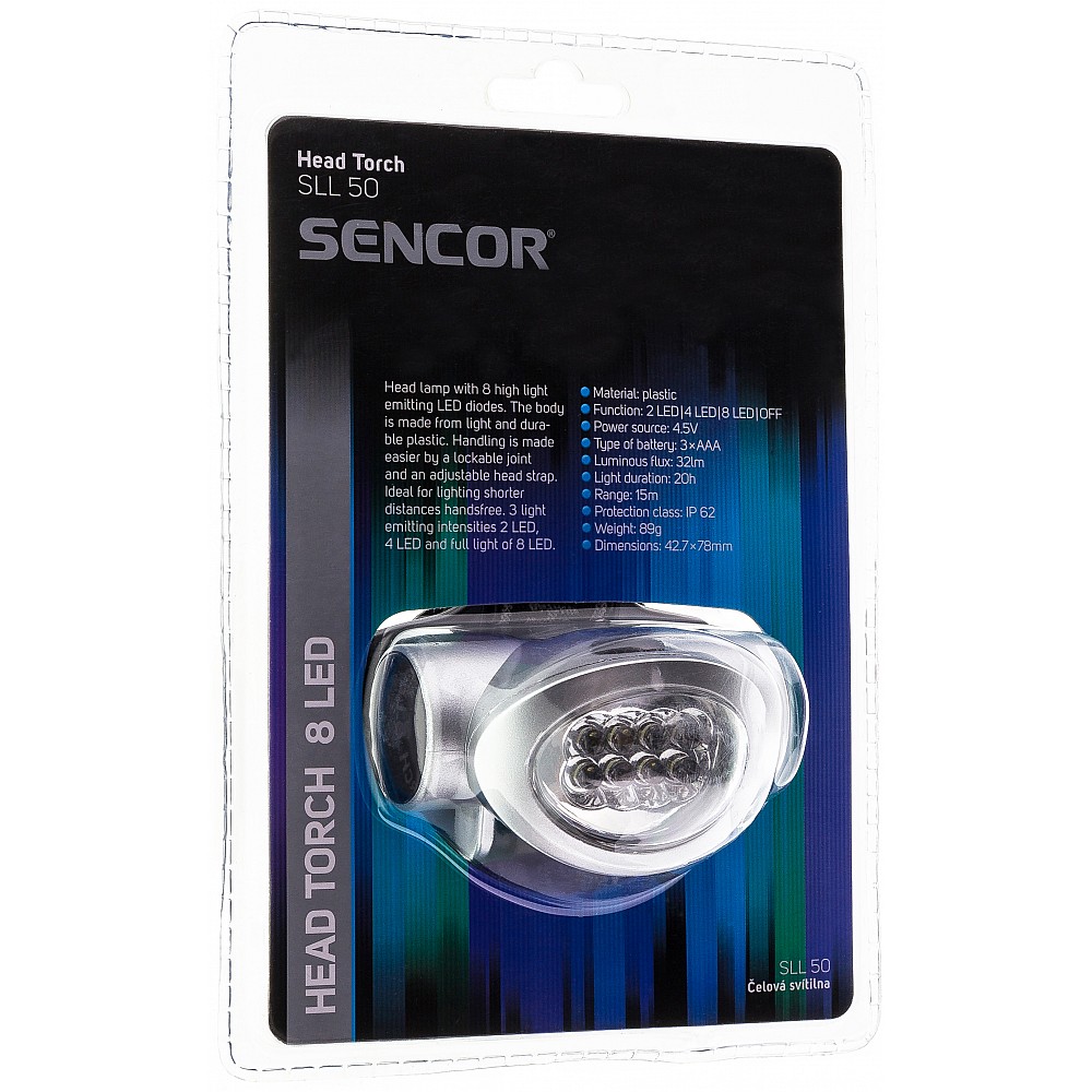 SENCOR SLL 50 Φακός Κεφαλής με 8 LED