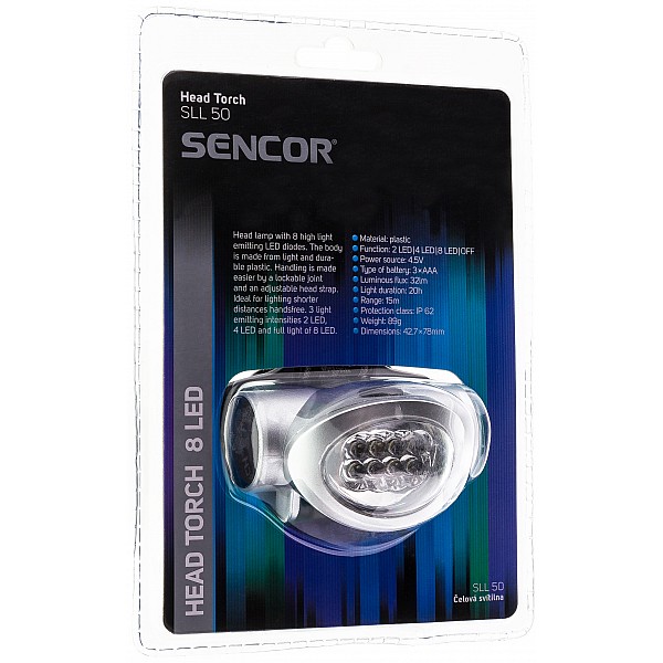 SENCOR SLL 50 Φακός Κεφαλής με 8 LED