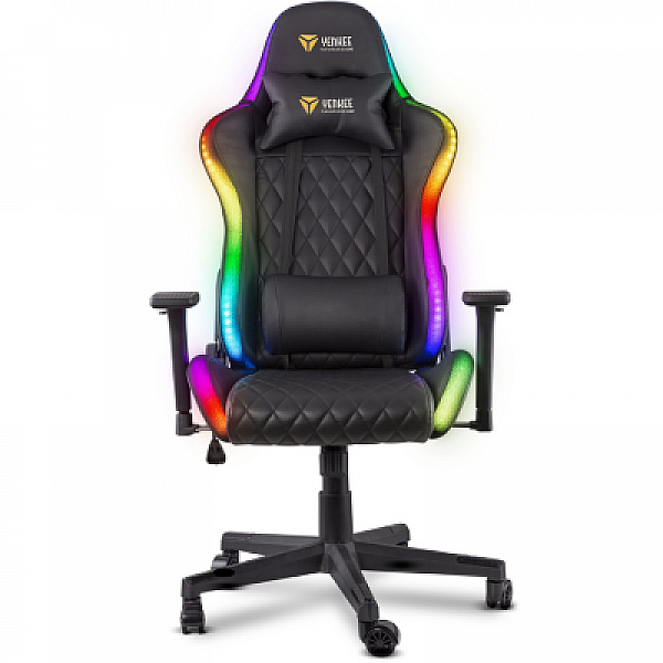 YENKEE YGC 300RGB STARDUST Gaming Καρέκλα Δερματίνης με Ρυθμιζόμενα Μπράτσα και RGB Φωτισμό