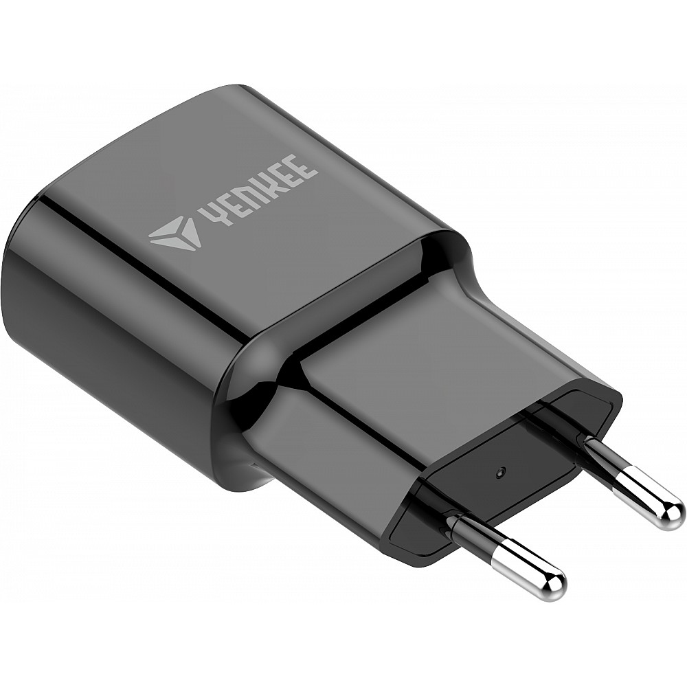 YENKEE YAC 2023BK USB Φορτιστής Κινητού QC3.0, 18W, Μαύρος