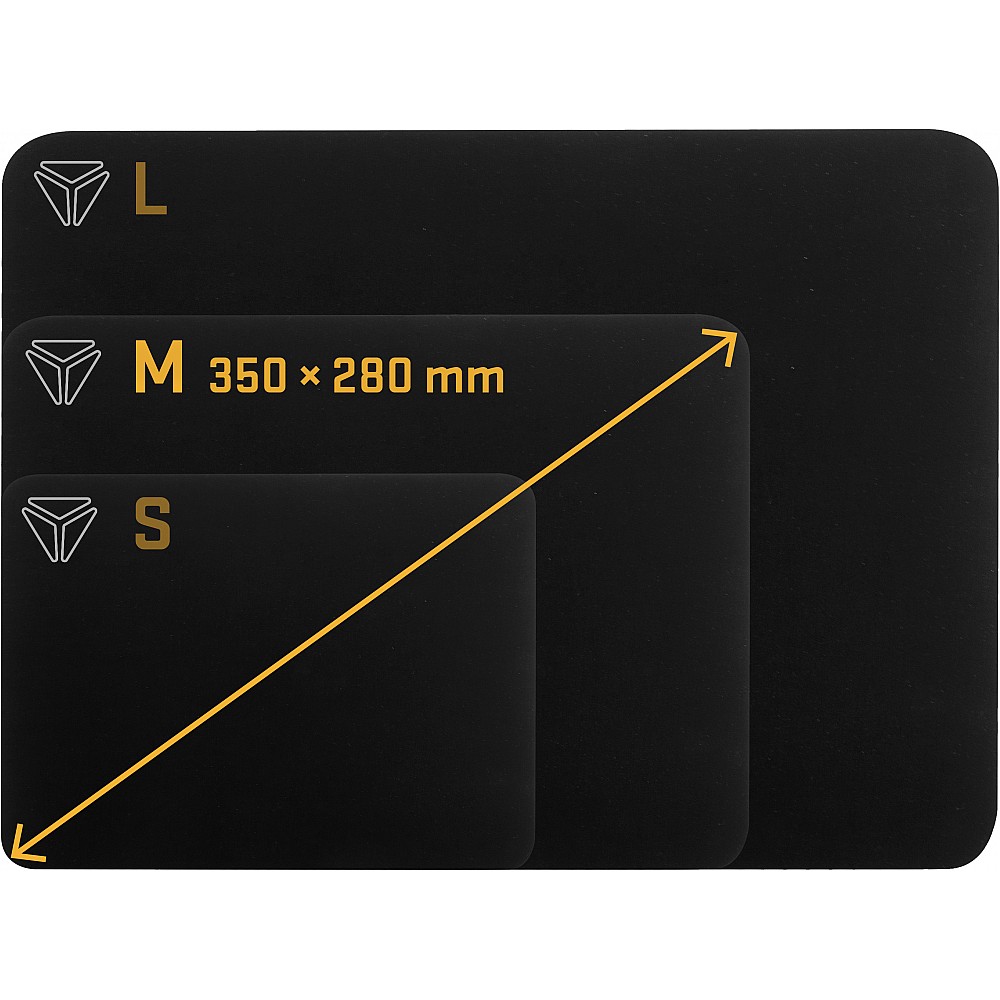 YENKEE YPM 35 SPEED TOP M Gaming Mouse Pad 350 x 280 x 3 mm, Μαύρο