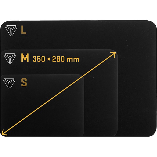 YENKEE YPM 35 SPEED TOP M Gaming Mouse Pad 350 x 280 x 3 mm, Μαύρο