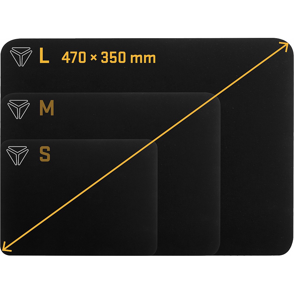 YENKEE YPM 47 SPEED TOP L Gaming Mouse Pad 470 x 350 x 3 mm, Μαύρο