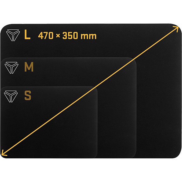 YENKEE YPM 47 SPEED TOP L Gaming Mouse Pad 470 x 350 x 3 mm, Μαύρο