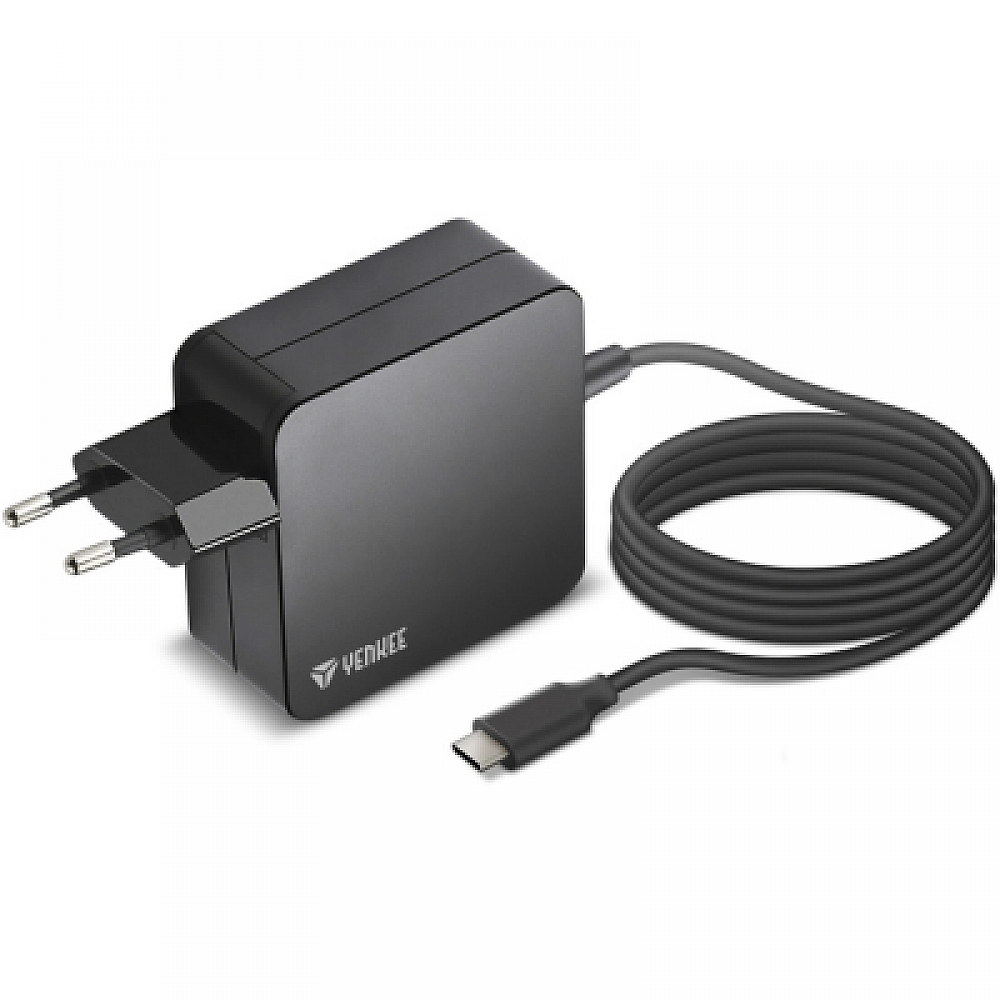 YENKEE YAU C100 Universal Φορτιστής USB-C με Power Delivery, 100W, Μαύρος