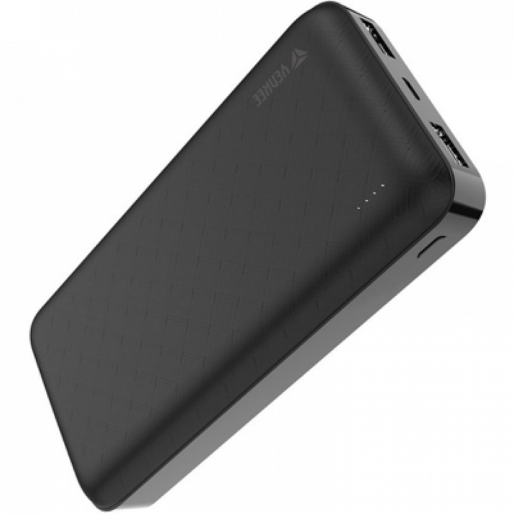 YENKEE YPB 2020 Compact Power Bank 20000mAh με 2 εξόδους USB A, Μαύρο