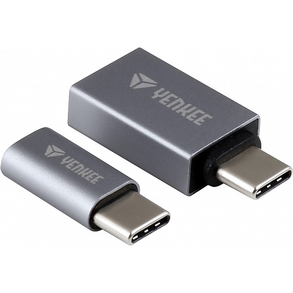 YENKEE YTC 021 USB C male tο Micro/USB A female 2pack