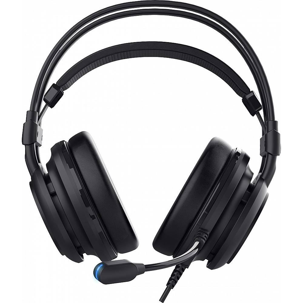 YENKEE YHP 3035 SHADOW Over Ear Gaming Ακουστικά 7.1 με σύνδεση USB και RGB φωτισμό, Μαύρα