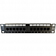 DST UTP/ FTP 12port Patch Panel 1U Cat6 (suitable for racks 10")