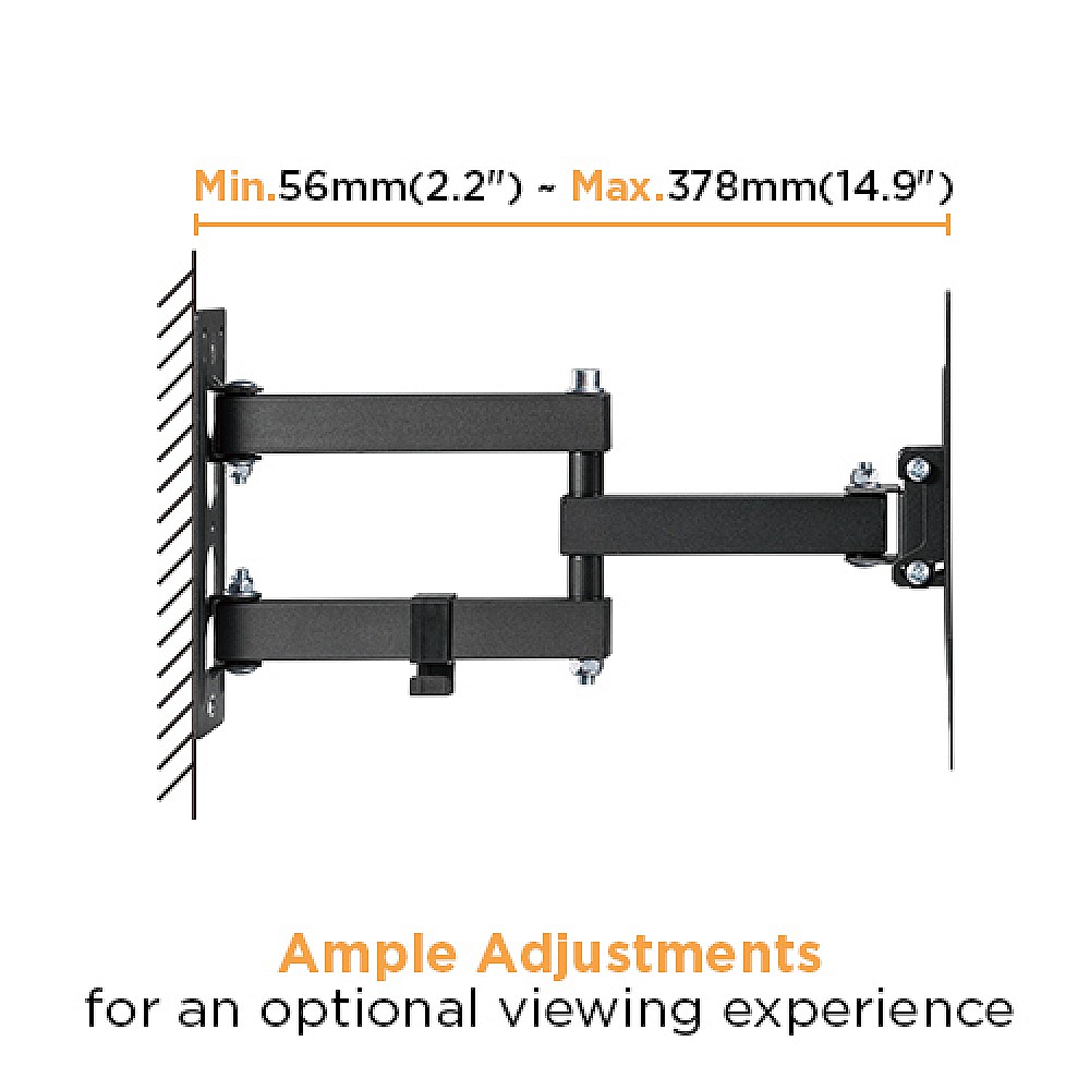 BRATECK LPA68-223 Βάση TV επιτοίχια με βραχίονα (max V:200x200)