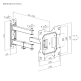 BRATECK LPA68-223 Βάση TV επιτοίχια με βραχίονα (max V:200x200)