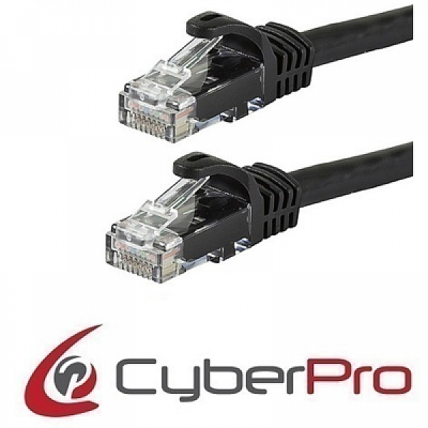 CYBERPRO CP-A6C002B Cable UTP Cat6a black 0,25m