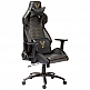 YENKEE YGC 110GD ONYX Ergonomic Gaming Chair, Μαύρη με Χρυσές Λεπτομέριες και Ρυθμιζόμενα Μπράτσα