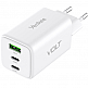 YENKEE YAC G65 VOLT Φορτιστής  με 3 Θύρες Φόρτισης, 1 USB και 2 Type C, 65W Τεχνολογίας GaN, Λευκός