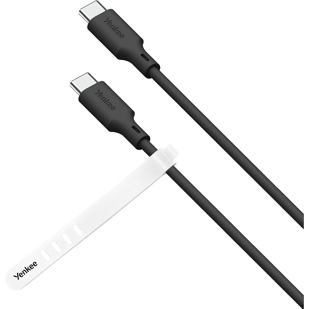 YENKEE YCU SE C125 BK Universal καλώδιο Φόρτισης USB-C σε USB-C, 1,5m, Μαύρο YENKEE YCU SE C125 BK Universal καλώδιο Φόρτισης USB-C σε USB-C, 1,5m, Μαύρο