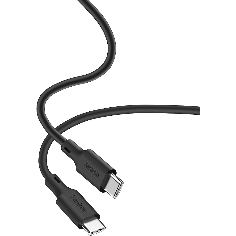 YENKEE YCU SE C125 BK Universal καλώδιο Φόρτισης USB-C σε USB-C, 1,5m, Μαύρο YENKEE YCU SE C125 BK Universal καλώδιο Φόρτισης USB-C σε USB-C, 1,5m, Μαύρο