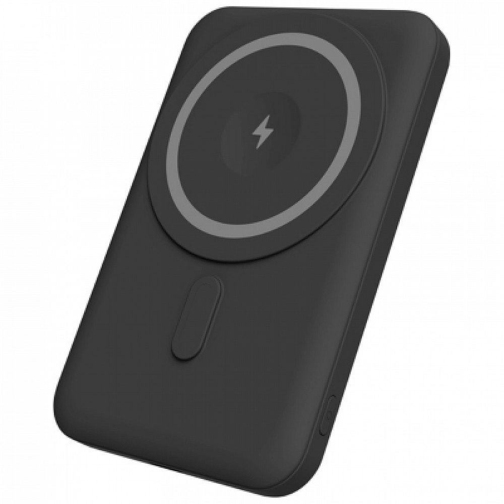 YENKEE YPB 501 BK Power Bank με Ενσύρματη(20W) και Ασύρματη(εως 15W) φόρτιση 5.000mAh, Μαύρο