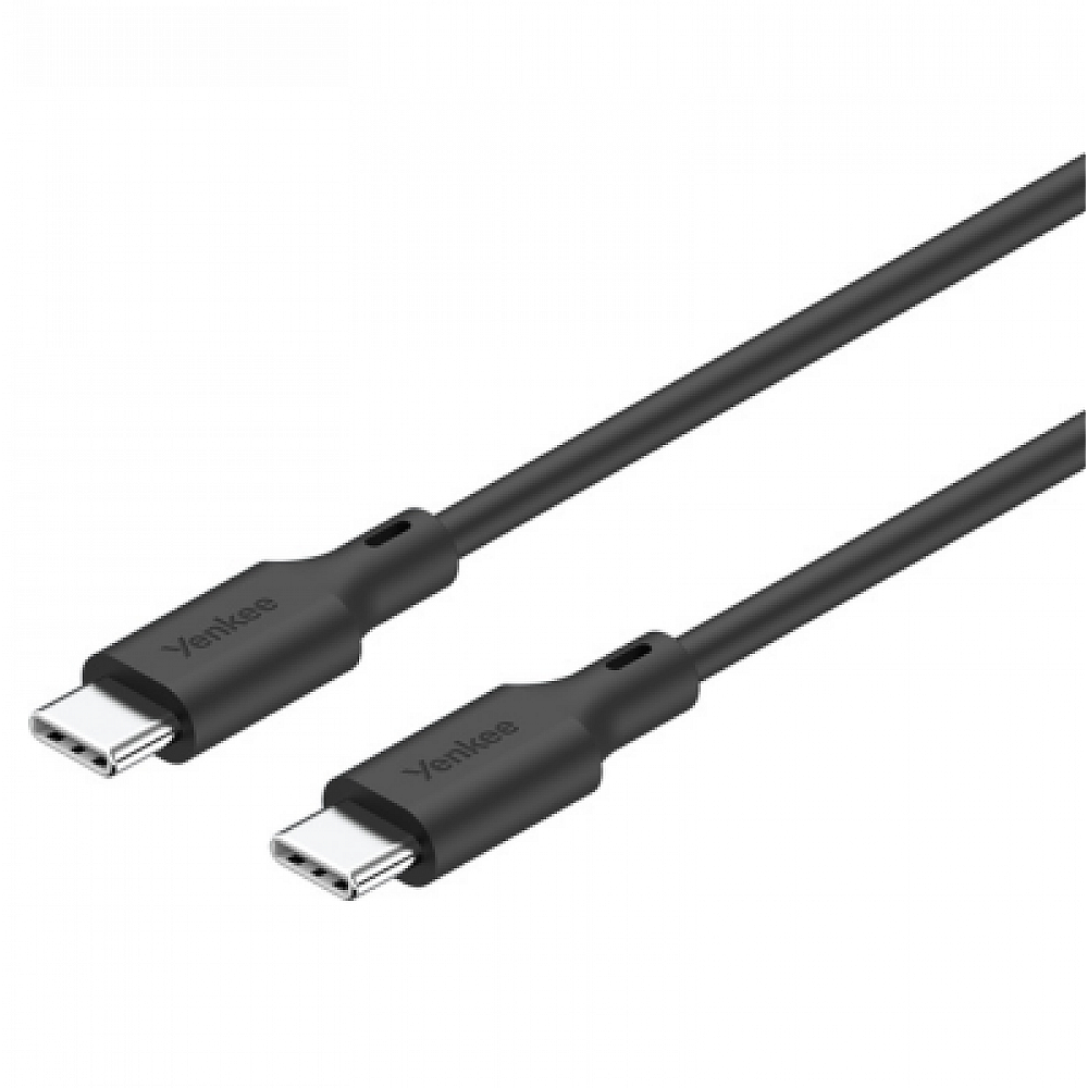 YENKEE YCU SE C125 BK Universal καλώδιο Φόρτισης USB-C σε USB-C, 1,5m, Μαύρο