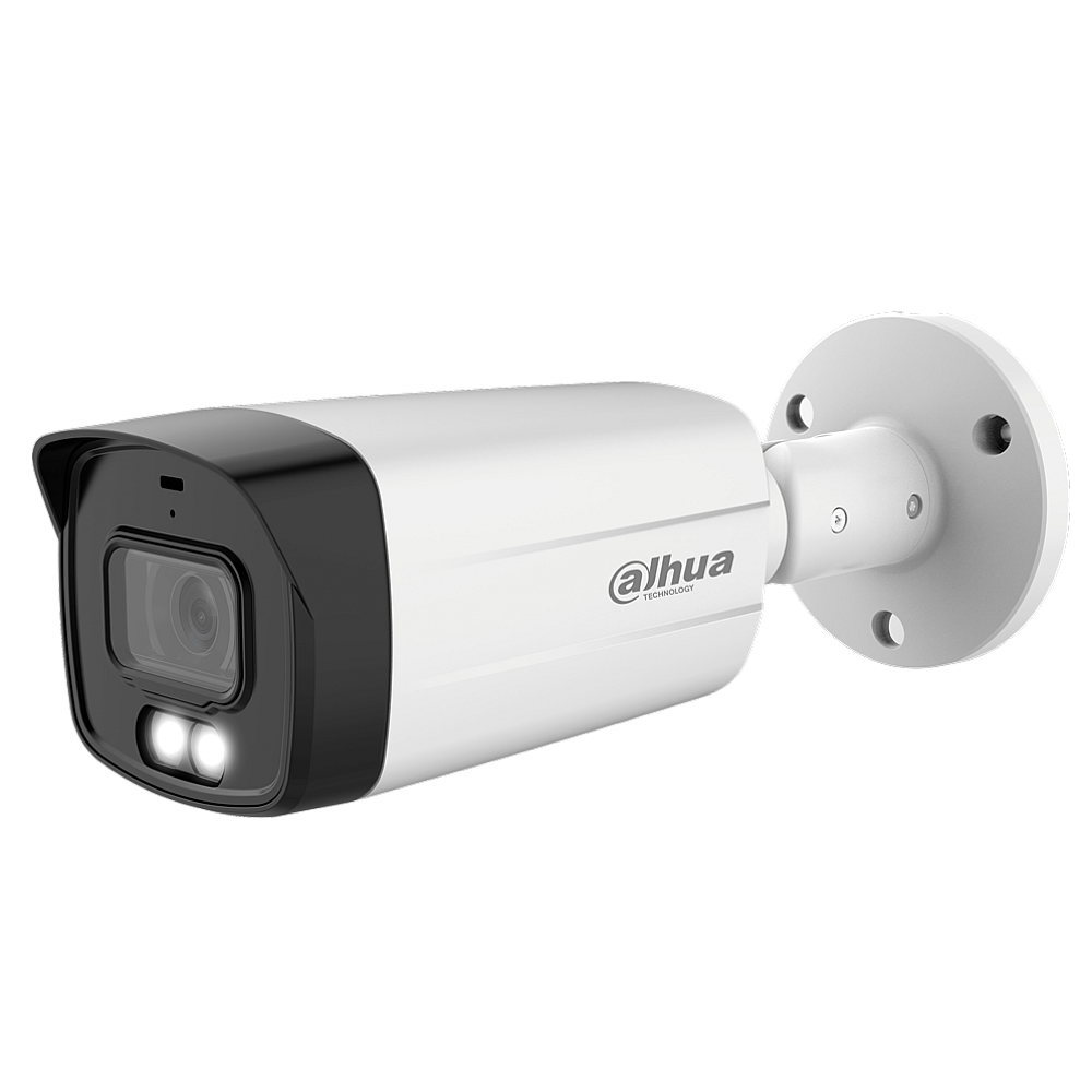 DAHUA - HAC-HFW1509TM-A-LED-S2 Υβριδική Full Color κάμερα Bullet 5MP με φακό 3.6mm και ενσωματωμένο μικρόφωνο
