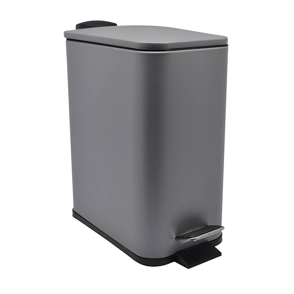 ΚΑΛΑΘΙ ΜΠΑΝΙΟΥ ΟΡΘΟΓΩΝΙΟ 5l INOX ΓΚΡΙ SOFT CLOSE ANKOR - Ankor 811830