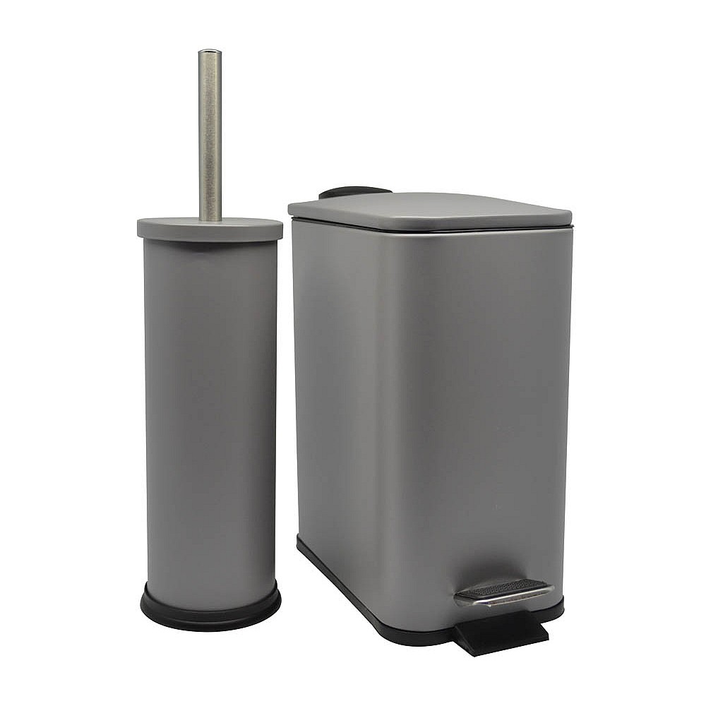 ΚΑΛΑΘΙ ΜΠΑΝΙΟΥ ΟΡΘΟΓΩΝΙΟ 5l INOX ΓΚΡΙ SOFT CLOSE ANKOR - Ankor 811830
