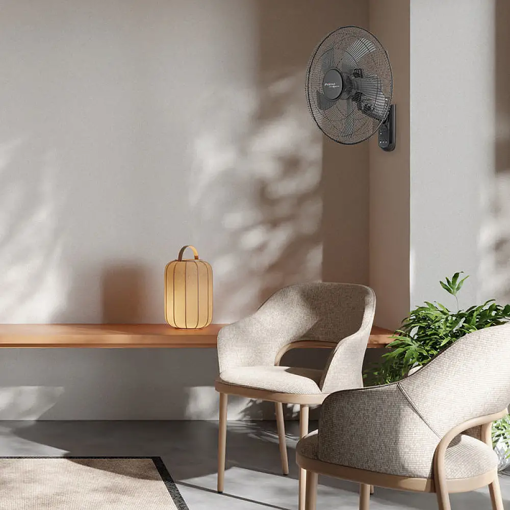 Ανεμιστήρας Τοίχου 15833R Primo 18'' 45εκ. Με Τηλεχειριστήριο Μαύρος