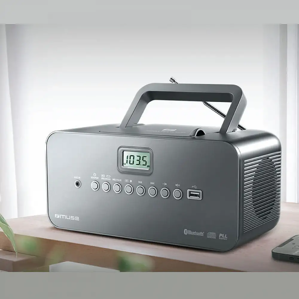 Ραδιόφωνο Cd-Player M-30BT MUSE Μπαταρίας-Ρεύματος Ψηφιακό Με USB