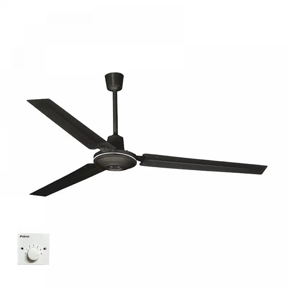 Ανεμιστήρας Οροφής FLC-1400 Primo 56'' 140εκ. Βιομηχ/κός 3 Φτερά Μαύρος