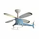 Ανεμιστήρας Οροφής Helicopter PRCF-80678 Primo Kids Series DC 98εκ. Με Τηλεχειριστήριο LED 4Φτερά Μπλέ
