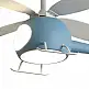 Ανεμιστήρας Οροφής Helicopter PRCF-80678 Primo Kids Series DC 98εκ. Με Τηλεχειριστήριο LED 4Φτερά Μπλέ