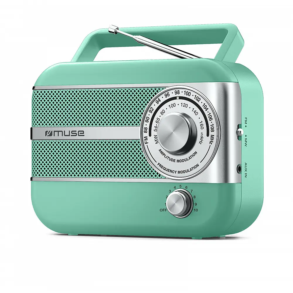 Ραδιόφωνο M-056AG MUSE Μπαταρίας-Ρεύματος Αναλογικό Πράσινο Retro