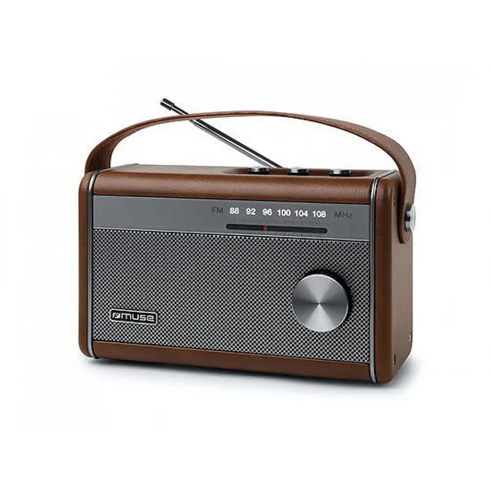 Ραδιόφωνο M-098BR MUSE Μπαταρίας-Ρεύματος με Bluetooth Καφέ