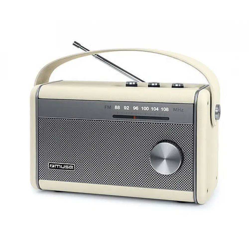 Ραδιόφωνο M-098SC MUSE Μπαταρίας-Ρεύματος με Bluetooth Κρεμ