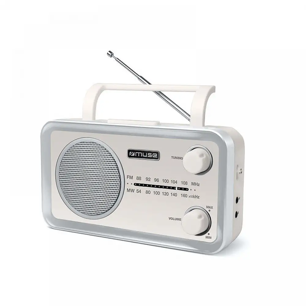 Ραδιόφωνο MF-060 SC MUSE Μπαταρίας-Ρεύματος Αναλογικό Κρεμ