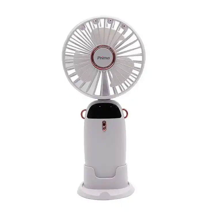 Ανεμιστήρας Mini PRMF-80695 Primo 3.5'' 9cm Λευκός Επαναφορτιζόμενος