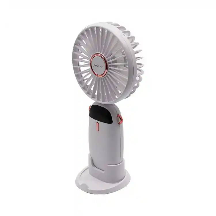 Ανεμιστήρας Mini PRMF-80695 Primo 3.5'' 9cm Λευκός Επαναφορτιζόμενος
