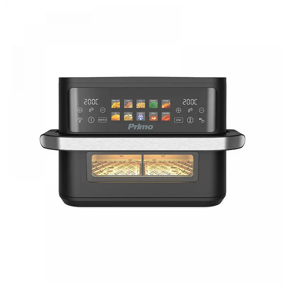 Φριτέζα Αέρος PRAF-40530 Primo Dual Zone Digital 11L 2800W Inox/Μαύρο