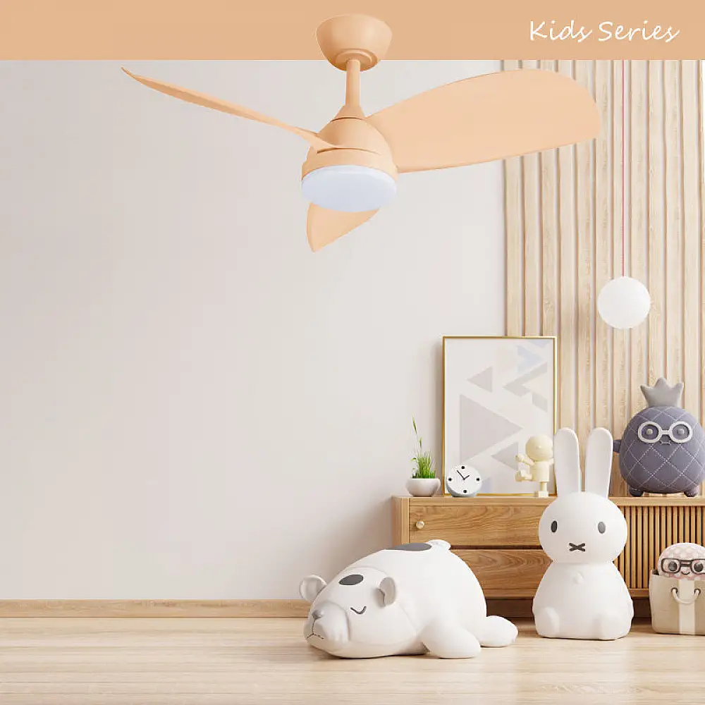 Ανεμιστήρας Οροφής PRCF-80659 PRIMO 36'' 91εκ. DC Με Τηλεχειριστήριο 1 Φως LED 3Φτερά Πορτοκαλί Kids Series