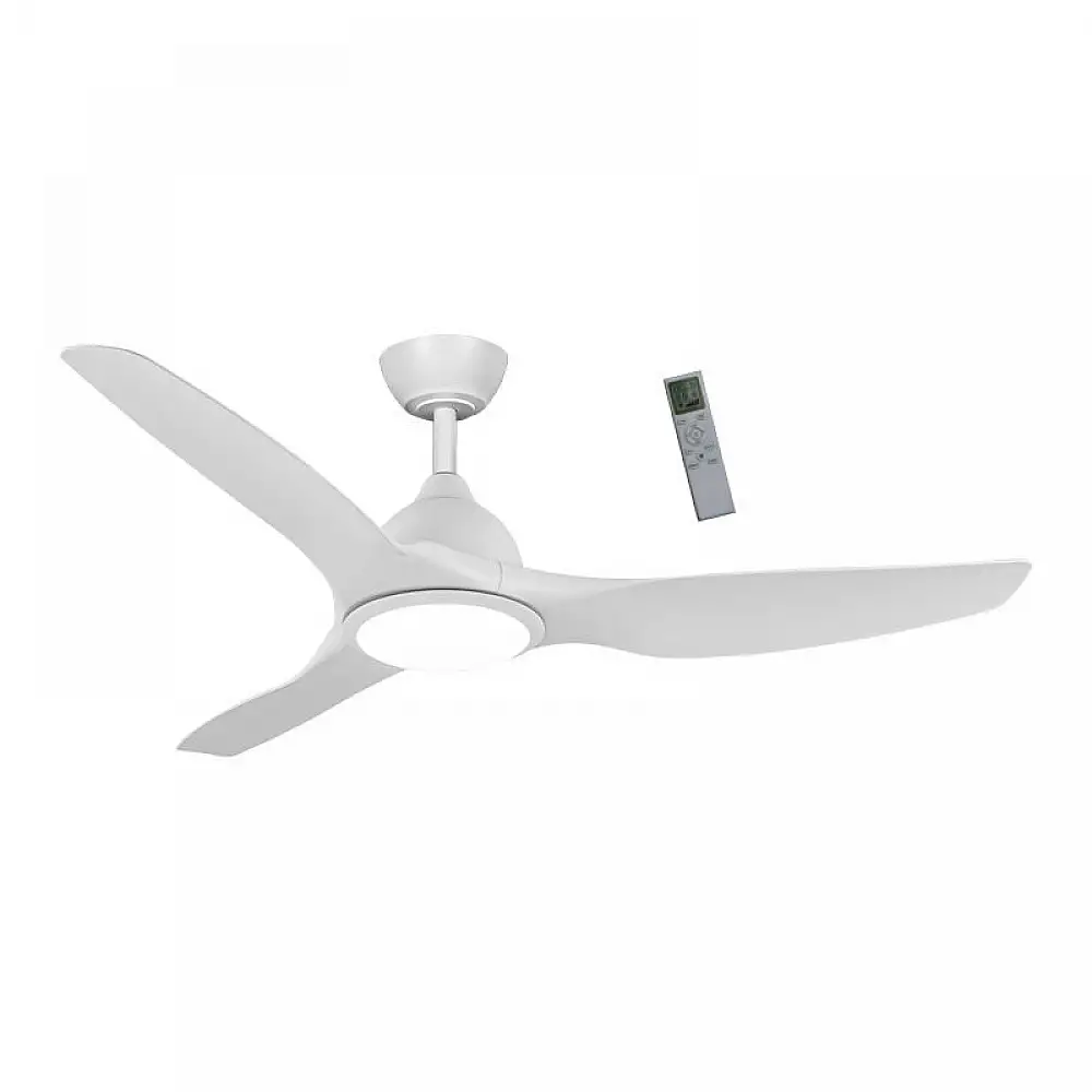 Ανεμιστήρας Οροφής PRCF-80723 Primo 52'' 132εκ. Με Τηλεχειριστήριο 1Φως LED 3Φτερά Λευκός