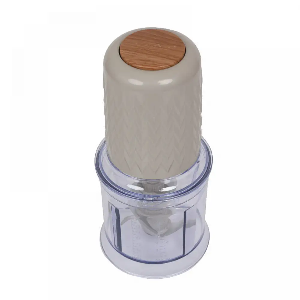 Πολυκόπτης PRFC-40448 Primo 3πλό Mαχαίρι 500W 700ml Γκρι-Wooden