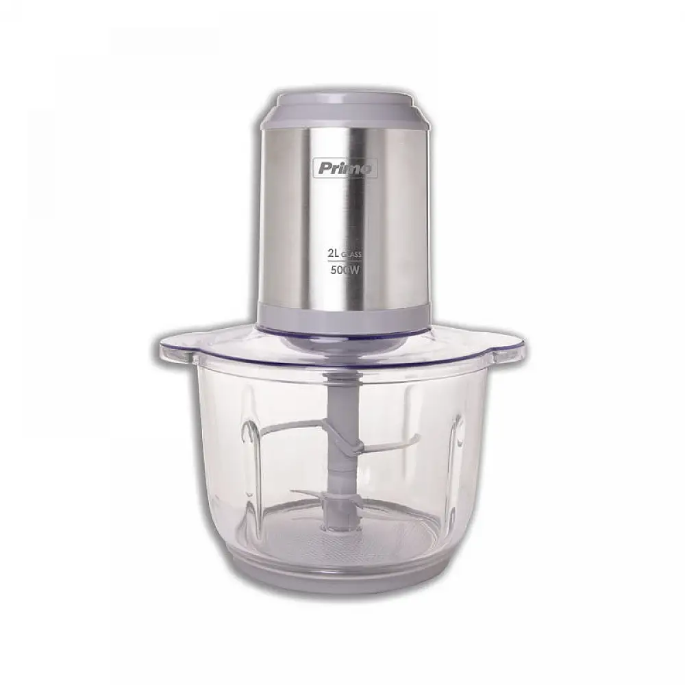 Πολυκόπτης PRFC-40486 500W 2L με γυάλινο μπωλ inox/γκρι