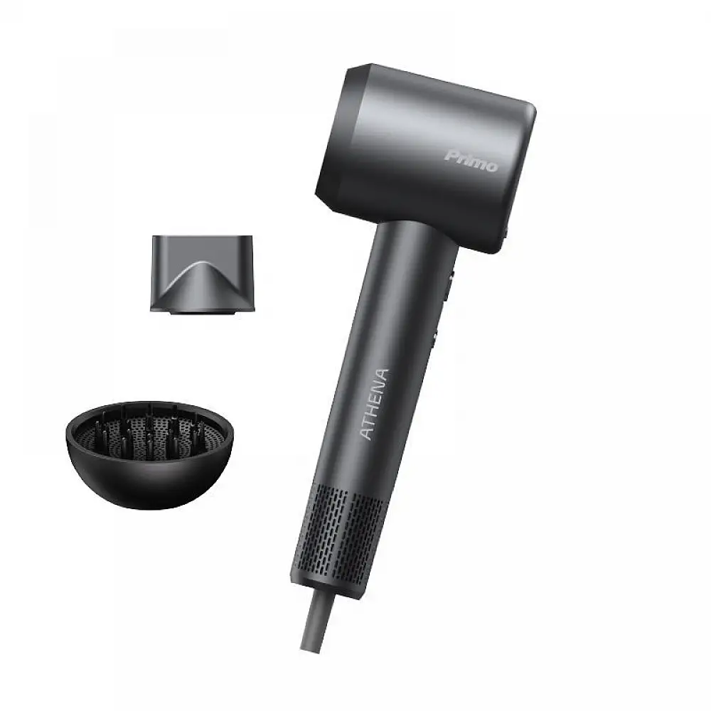 Σεσουάρ PRHD-40503 Primo 1600W BLDC Με λειτουργία ιονισμού Ανθρακί