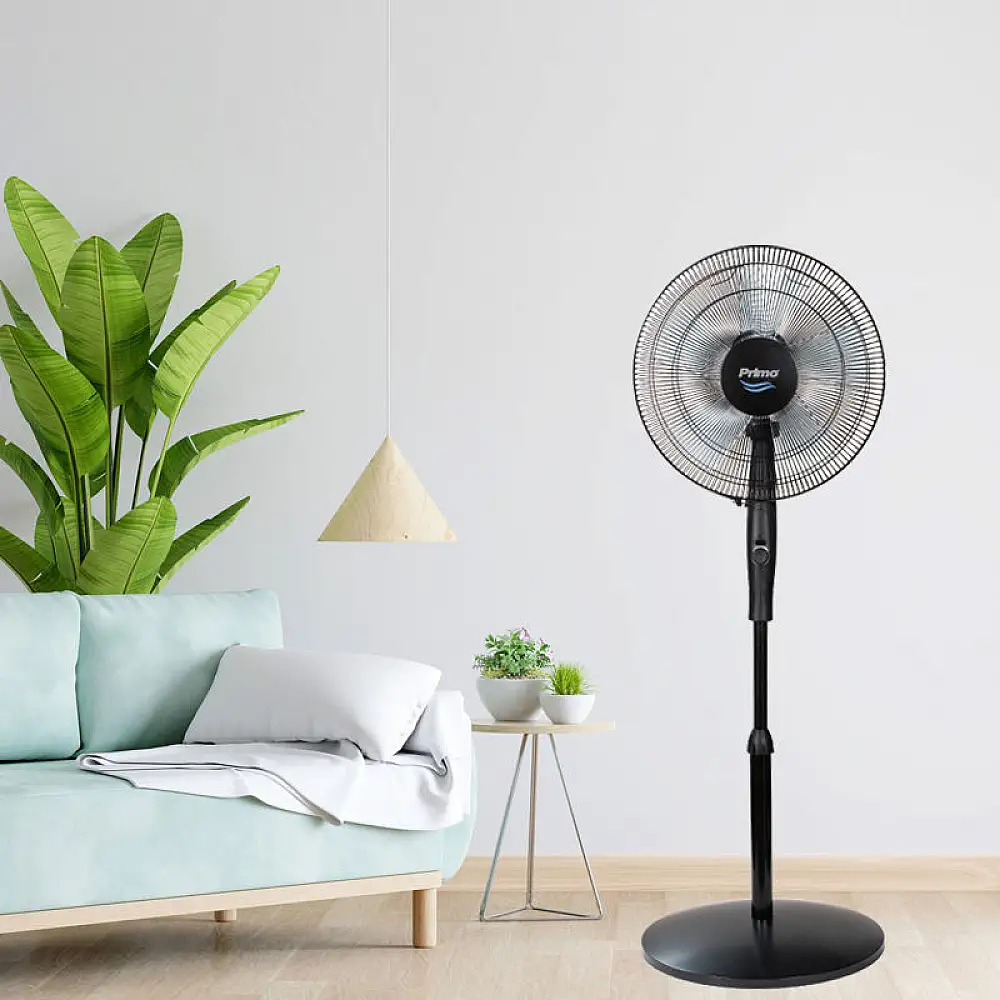 Ανεμιστήρας Ορθοστάτης PRSF-80601D Primo 16'' 40εκ. Με Τηλεχειριστήριο και DC μοτέρ Μαύρος
