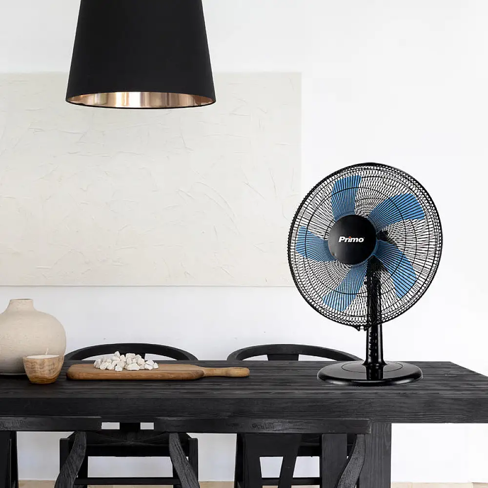 Ανεμιστήρας Επιτραπέζιος PRTF-80444 Primo 16'' 40εκ. Μαύρος-Μπλε