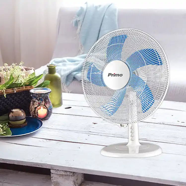 Ανεμιστήρας Επιτραπέζιος PRTF-80445 Primo 16'' 40εκ. Λευκός-Μπλε