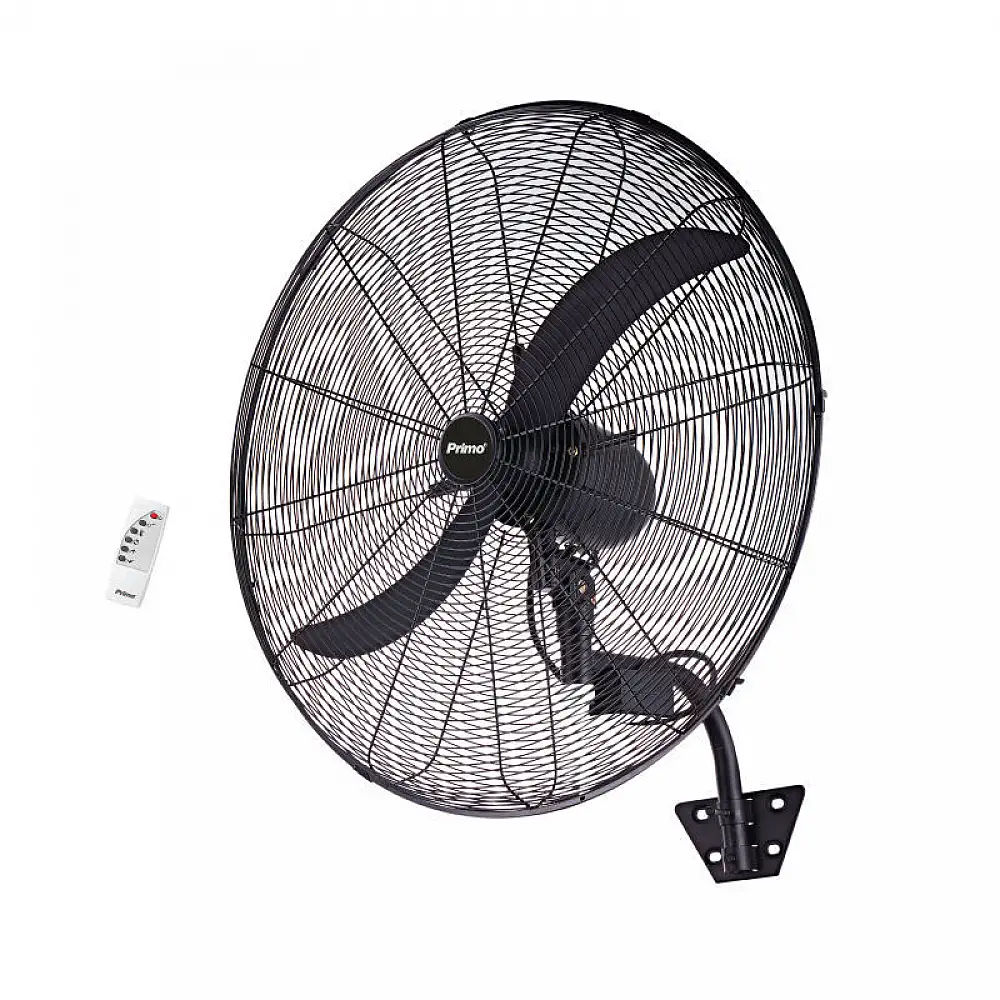 Ανεμιστήρας Τοίχου PRWF-80512 Primo 30'' 75εκ. Βιομηχανικός 240W Με Τηλεχειριστήριο Μαύρος