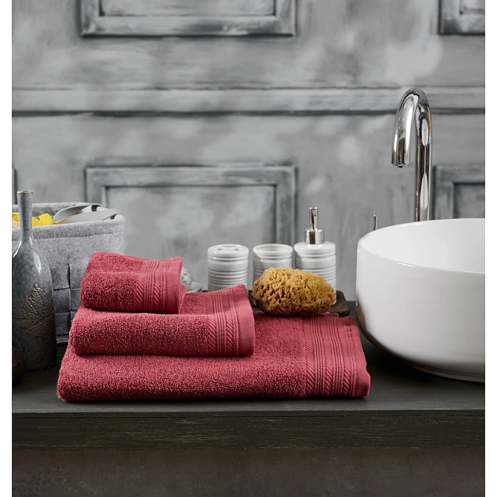 Πετσέτα Μονόχρωμη New Cotton Series - Dusty Red, Σώματος 75x150